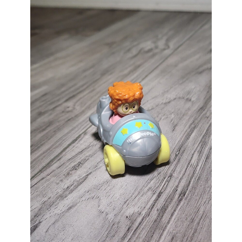 Fisher Price Little People Wheelies Sofie in a Silver Rocket 2013